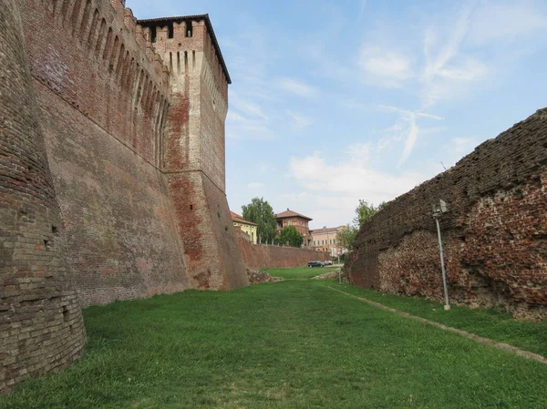 Rocca Sforzesca Soncino Μεταφρασμένο Φρούριο Sforza Του Soncino Στο Soncino — Φωτογραφία Αρχείου