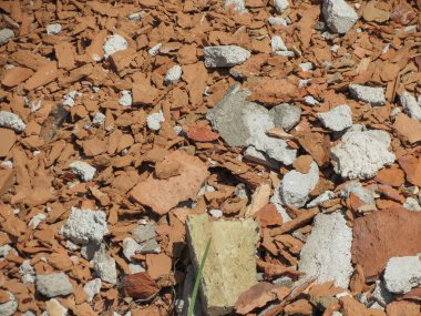 kırmızı tuğla atığı arka plan olarak kullanışlı