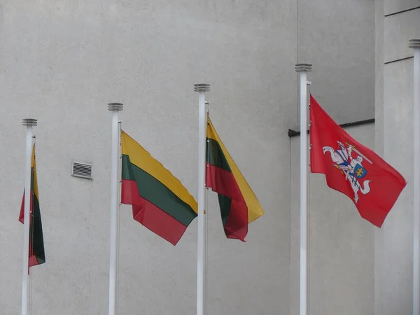 Bandera Nacional Lituania Europa Bandera Nacional Letonia Europa — Foto de Stock