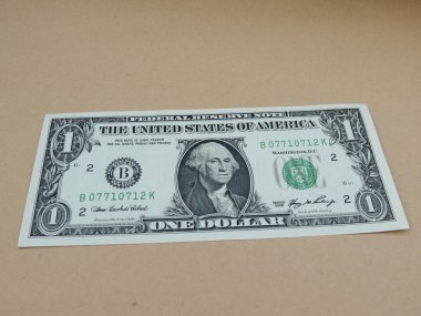 Bize doları banknot - ilk bize Başkan 1789-97, George Washington ön yüzünde featuring bir dolarlık banknot
