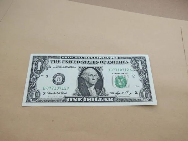 Dollar Banknote Ein Dollar Schein Mit Dem Ersten Präsidenten 1789 — Stockfoto