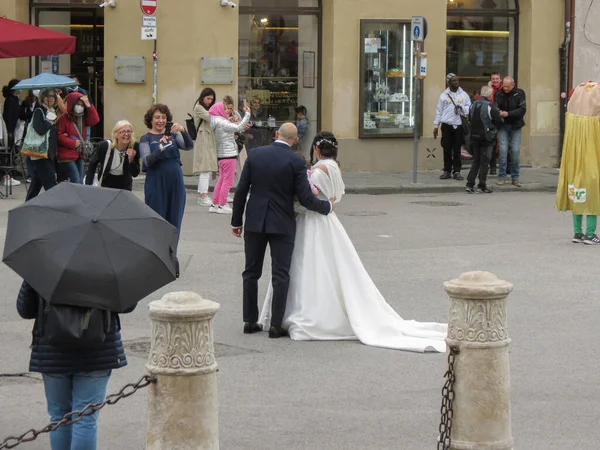 Pisa Italy Circa April 2022 Newly Wed Aka Just Married — Foto de Stock