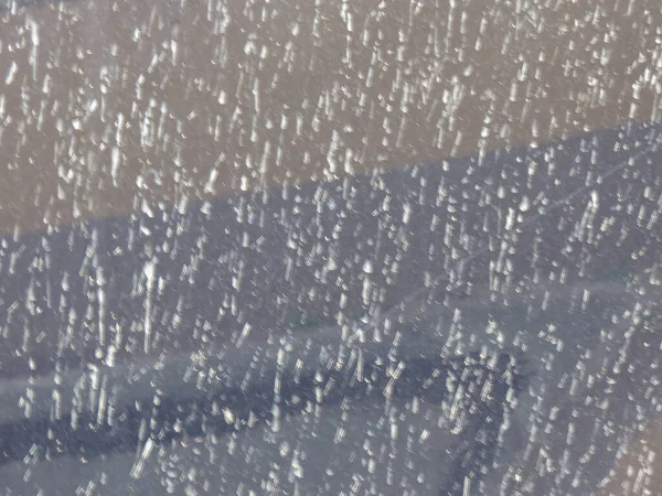 Blurred Dark Blue Metal Surface Coverd Sandy Rain Useful Background — Foto Stock