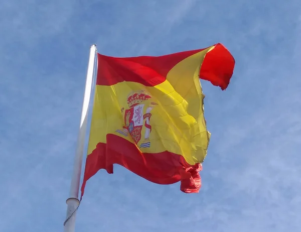Spanish National Flag Spain Europe — Stock Photo, Image
