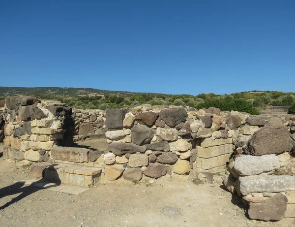 Barumini Sardinia Italy Circa Οκτωβριοσ 2019 Nuraghe Στο Barumini Ερείπια — Φωτογραφία Αρχείου