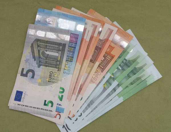Euro Banknoten Geld Eur Währung Der Europäischen Union — Stockfoto