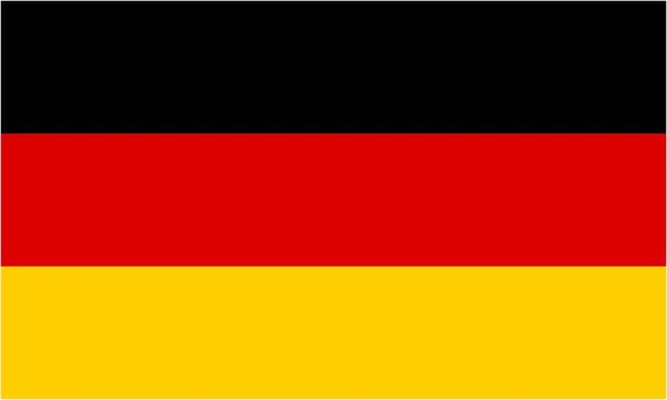 Tysk Flagg Språkikon Isolert Illustrasjon – stockfoto