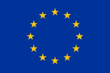 Avrupa Birliği bayrağı - izole vektör çizim