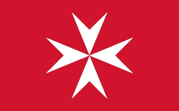Enseigne Civile Maltaise Malte Europe Illustration Vectorielle Isolée — Image vectorielle