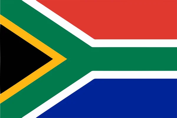 南アフリカ共和国の旗のアイコン 分離ベクトル図 — ストックベクタ