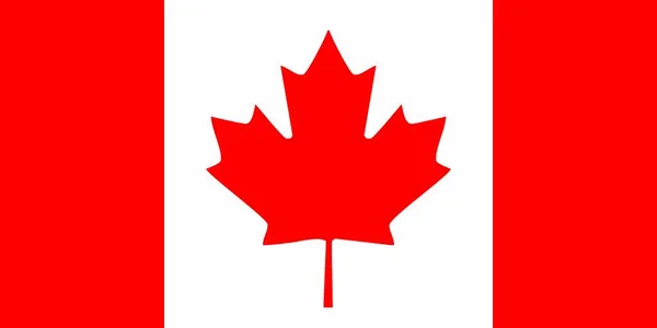 Ícone Bandeira Canadá Ilustração Vetorial Isolada — Vetor de Stock