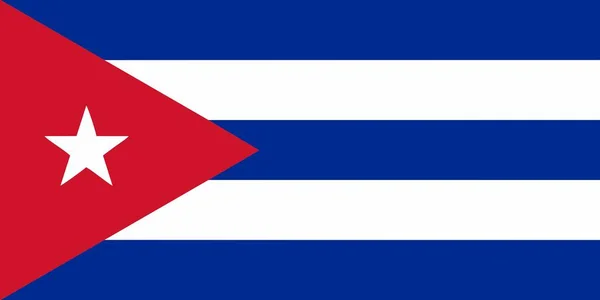 Ícone Bandeira Cuba Ilustração Vetorial Isolada —  Vetores de Stock