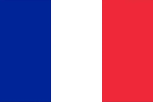 Frankreich Flagge Und Sprachsymbol Isolierte Vektorillustration — Stockvektor