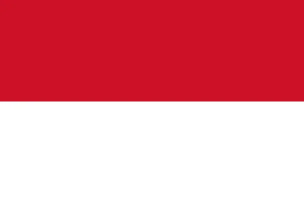インドネシア 分離ベクトル図の旗 — ストックベクタ