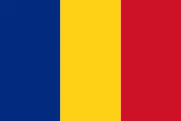 Romanian National Flag Romania Europe Isolated Illustration — Stock Vector
