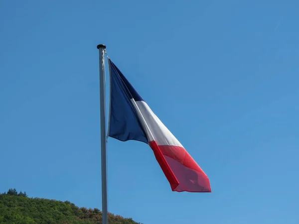 Γαλλική Εθνική Σημαία Της Γαλλίας Της Ευρώπης — Φωτογραφία Αρχείου