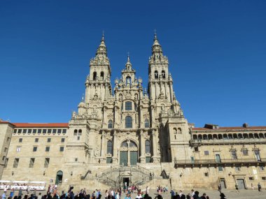 SANTIAGO DE COMPOSTELA, İSPAN - CRCA EYLÜL 2022: Aziz James Katedrali