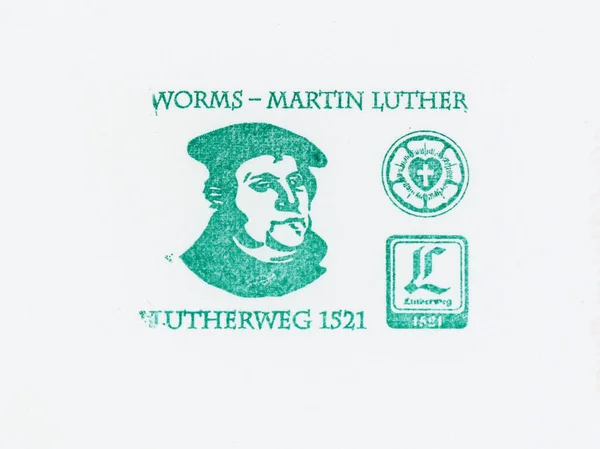 Worms Germany Circa August 2022 Martin Luther 500 Річний Ювілей — стокове фото