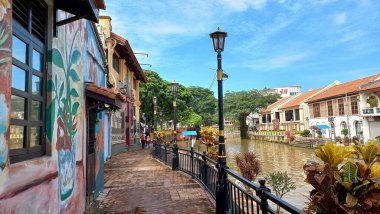 Melaka Nehri manzarası, Melaka, Malezya