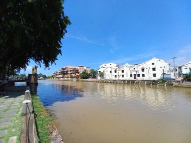 Melaka Nehri manzarası, Melaka, Malezya