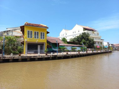 Melaka Nehri manzarası, Melaka, Malezya