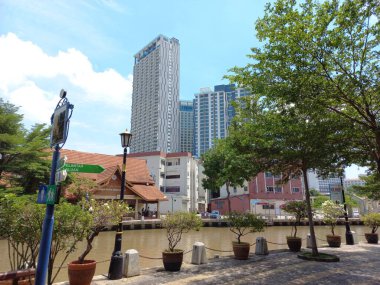 Melaka Nehri manzarası, Melaka, Malezya