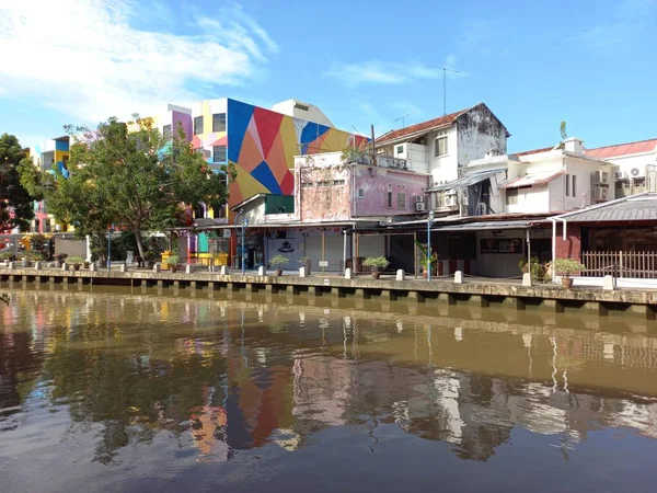 View Melaka River Located Melaka Malaysia — Stock Photo, Image