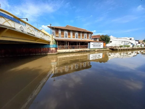 Vista Del Río Melaka Ubicado Melaka Malasia —  Fotos de Stock
