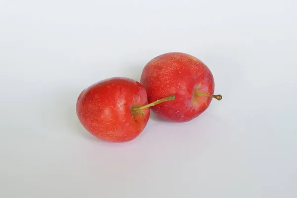 Red Candy Apples White Background — Stock Photo, Image