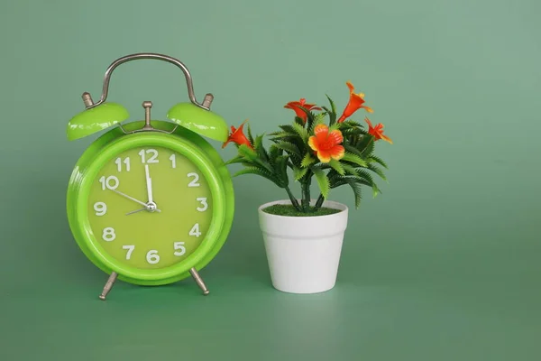 Potted Flower Alarm Clock — Stockfoto