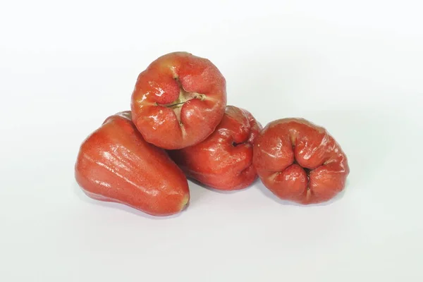 Syzygium Samarangense Vagy Rózsaalma Fehér Alapon — Stock Fotó