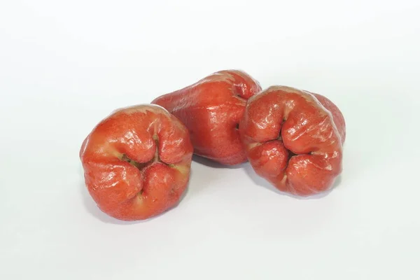 Syzygium Samarangense Oder Rosenäpfel Auf Weißem Hintergrund — Stockfoto