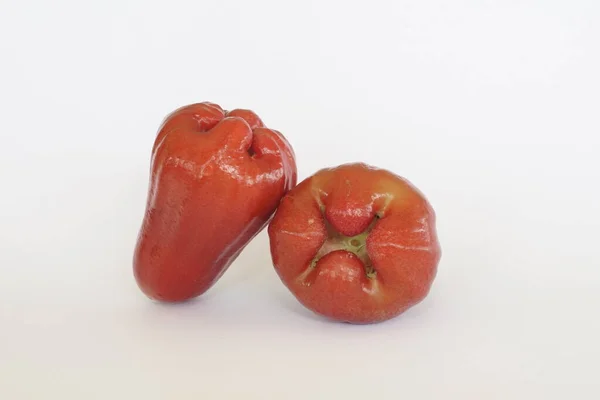 Syzygium Samarangense Vagy Rózsaalma Fehér Alapon — Stock Fotó