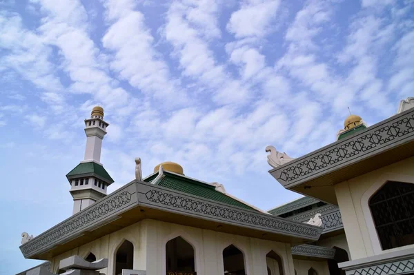 Melaka Malaysia Лютого 2015 Вид Мечеті Аль Азім Мелаці Малайзія — стокове фото