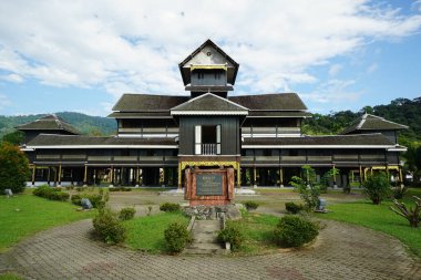 Malezya 'nın Negeri Sembilan bölgesinin Kuala Pilah ilçesine bağlı Kraliyet Müzesi manzarası