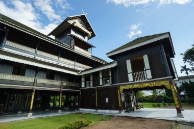 Malezya 'nın Negeri Sembilan bölgesinin Kuala Pilah ilçesine bağlı Kraliyet Müzesi manzarası