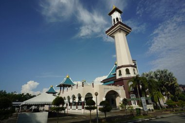 Melaka, Malaysia-August 14, 2022; Al-Alami Mosque, located at Ayer Keroh, Melaka