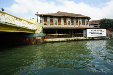 Melaka, Malezya-28 Ağustos 2022; Melaka Nehri manzarası