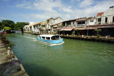 Melaka, Malaysia - August 28, 2022 ; view of  Malacca River 