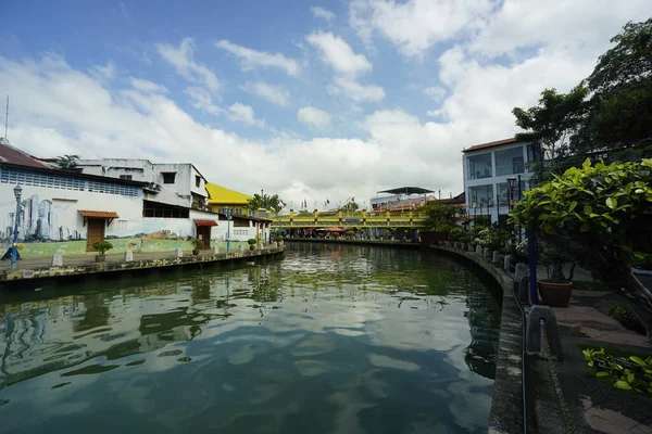 Melaka Malaysia August 2022 Blick Auf Den Fluss Melaka — Stockfoto