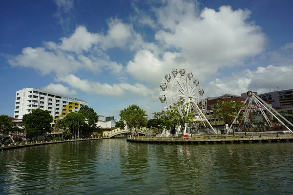 Melaka Malaisie Août 2022 Vue Sur Rivière Melaka — Photo