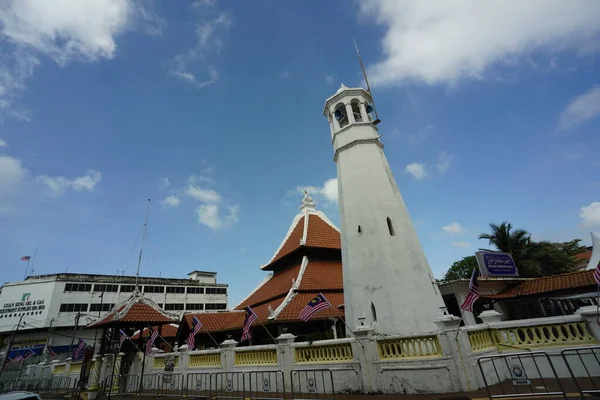 Melaka Malezya Ağustos 2022 Melaka Malezya Daki Eski Cami Olan — Stok fotoğraf