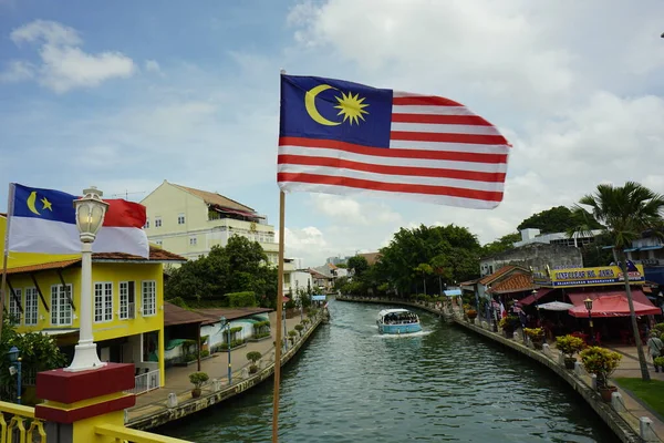 Melaka Malaysia August 2022 River Cruise Melaka River Located Melaka — Stock Photo, Image