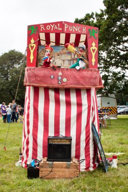 Traditional Punch and Judy Booth clipart