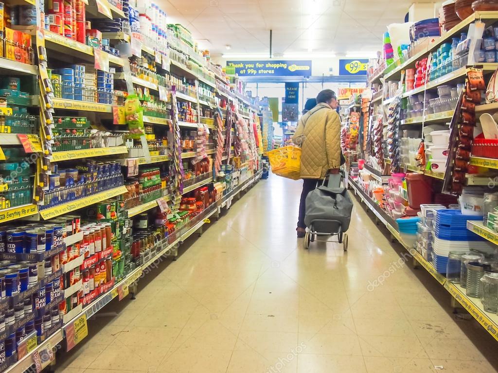 old lady shops