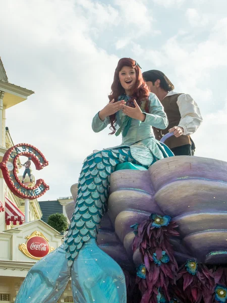 Ariel the little mermaid at Disneyland Paris — Stock Photo, Image