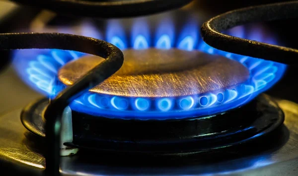 Cuisinière Brûleurs au gaz naturel — Photo