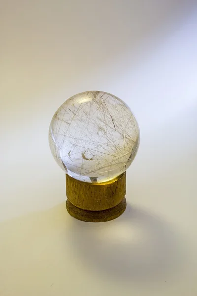 Bola de cristal de quartzo — Fotografia de Stock