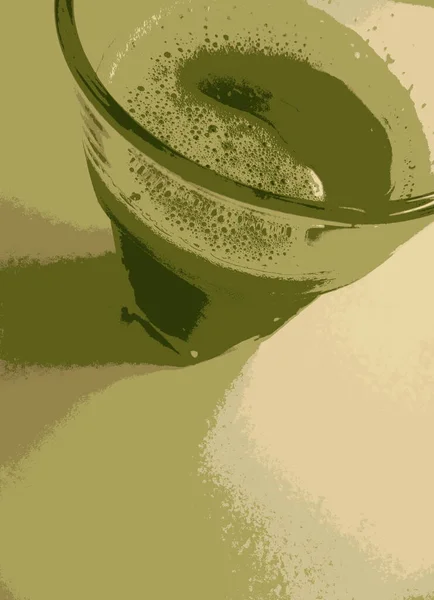 Desintoxicação Verde Suco Aipo Closeup Foto — Fotografia de Stock