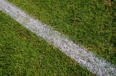 Bir futbol sahasının parçası